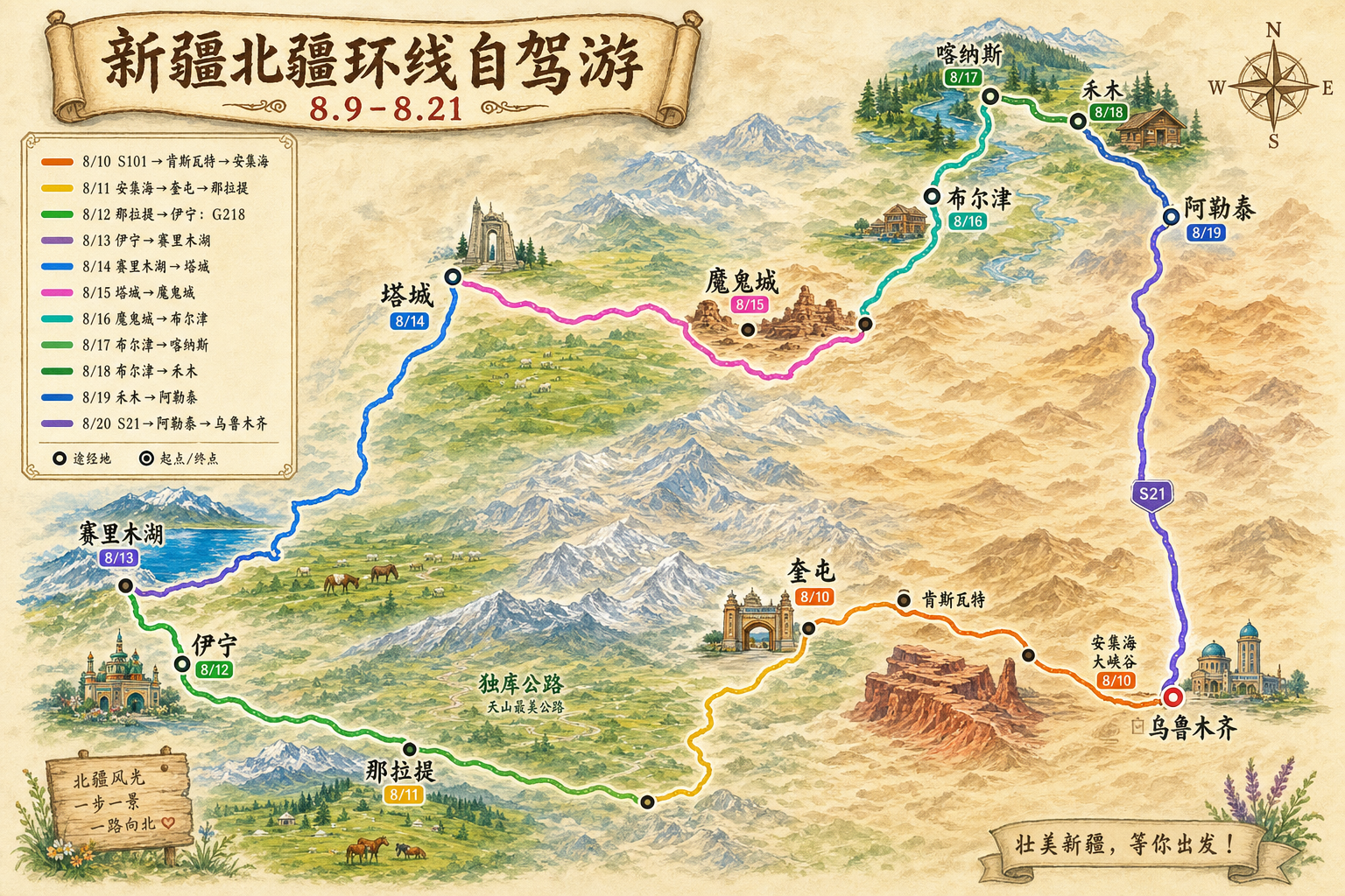 大漠驼铃映北疆